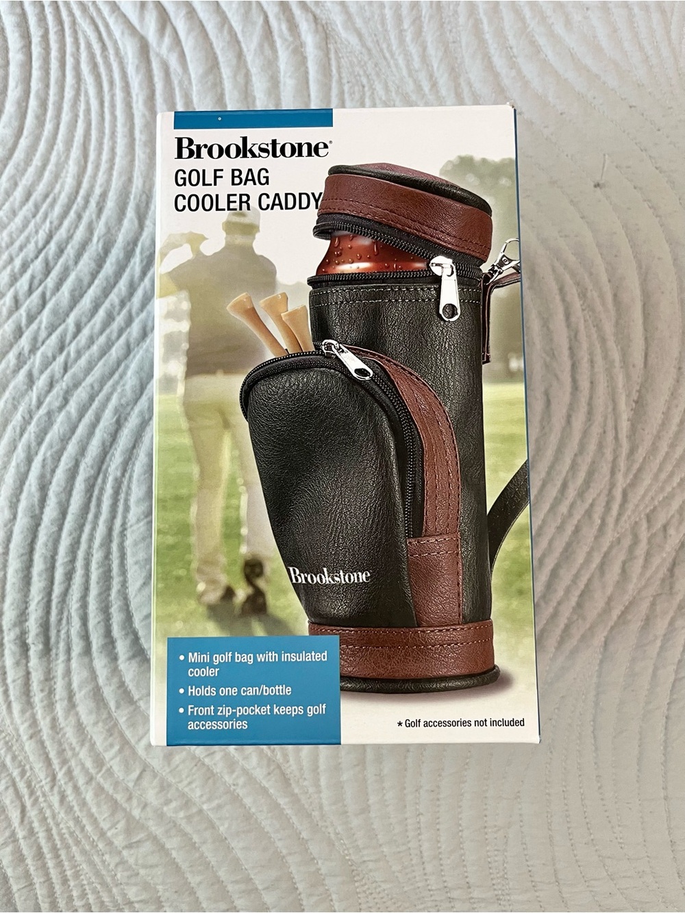 Brookstone Golf Bag Cooler Caddy-Mini Golf Bag w/ Insulated Cooler & Pocket
